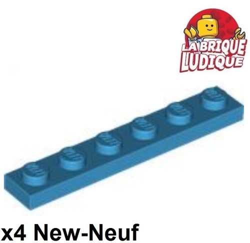 Lego plaque plate 1x6 - 4x,